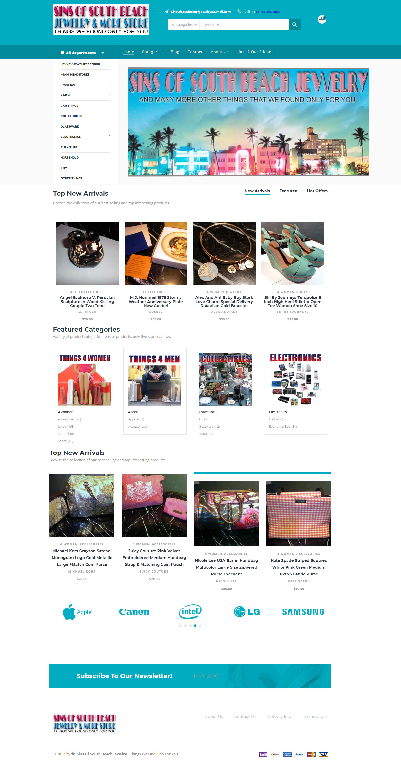 Our Store Sins of South Beach Jewelry and More Massage In Miami Beach